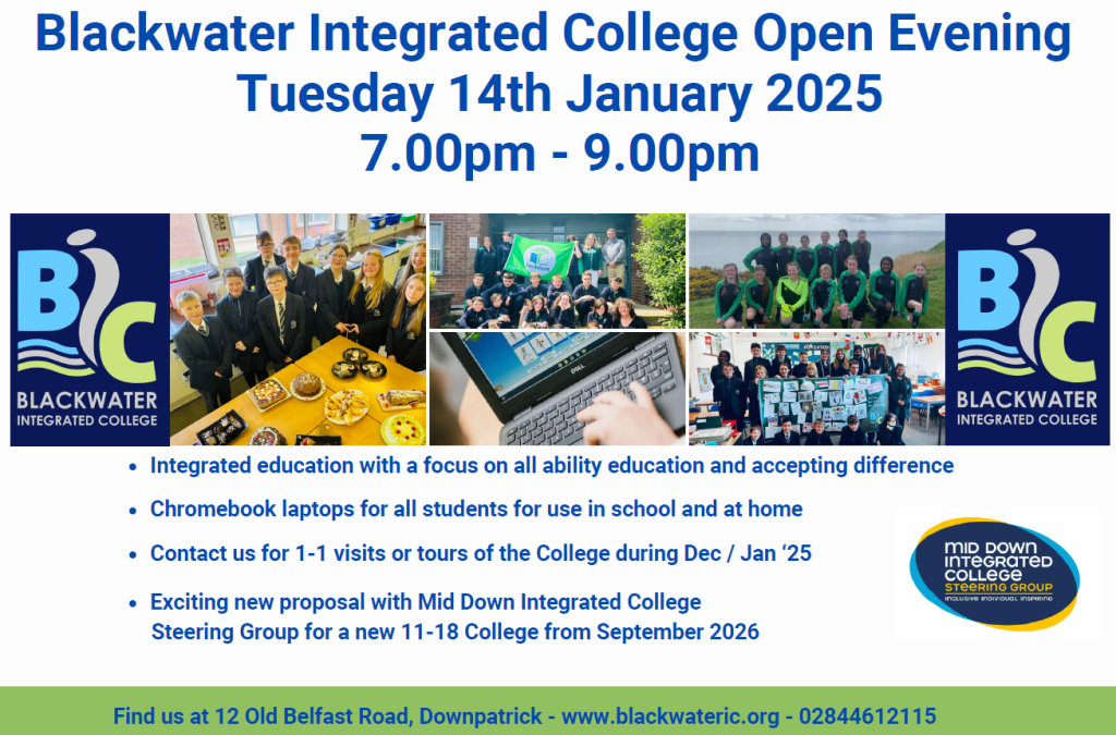 Blackwater Integrated College Open Evening 2025